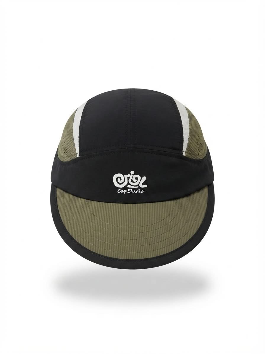 KAME-CAP/BLACK- GREEN